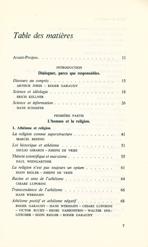 『MARXISTES ET CHRÉTIENS : entretiens de Salzbourg』 2