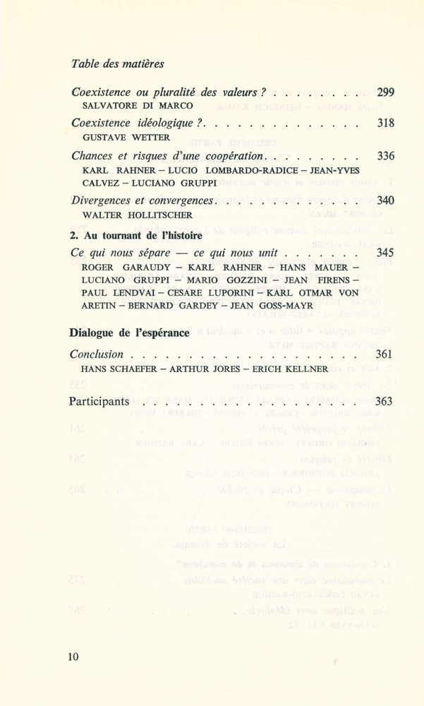 『MARXISTES ET CHRÉTIENS : entretiens de Salzbourg』 5