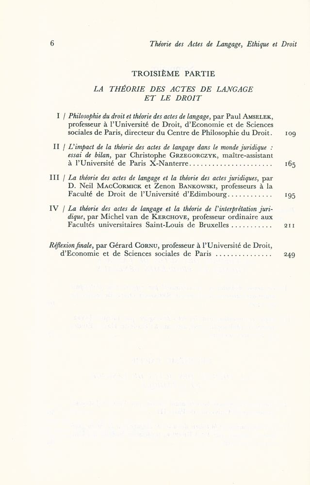 『Théorie des Actes de Langage, Ethique et Droit』 3