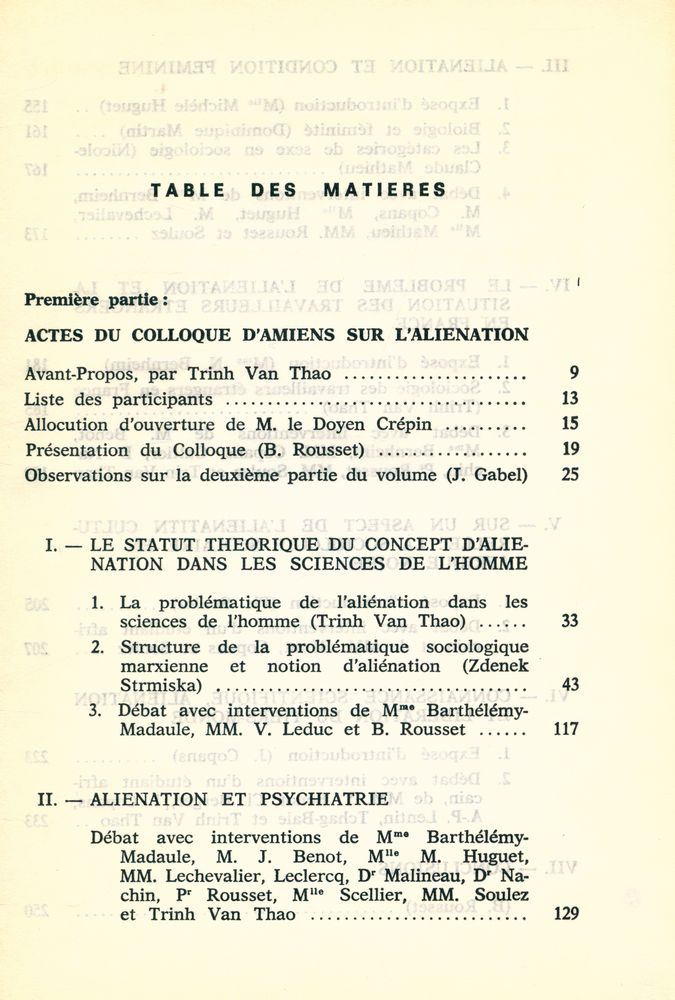 『l'aliénation aujourd'hui』 2