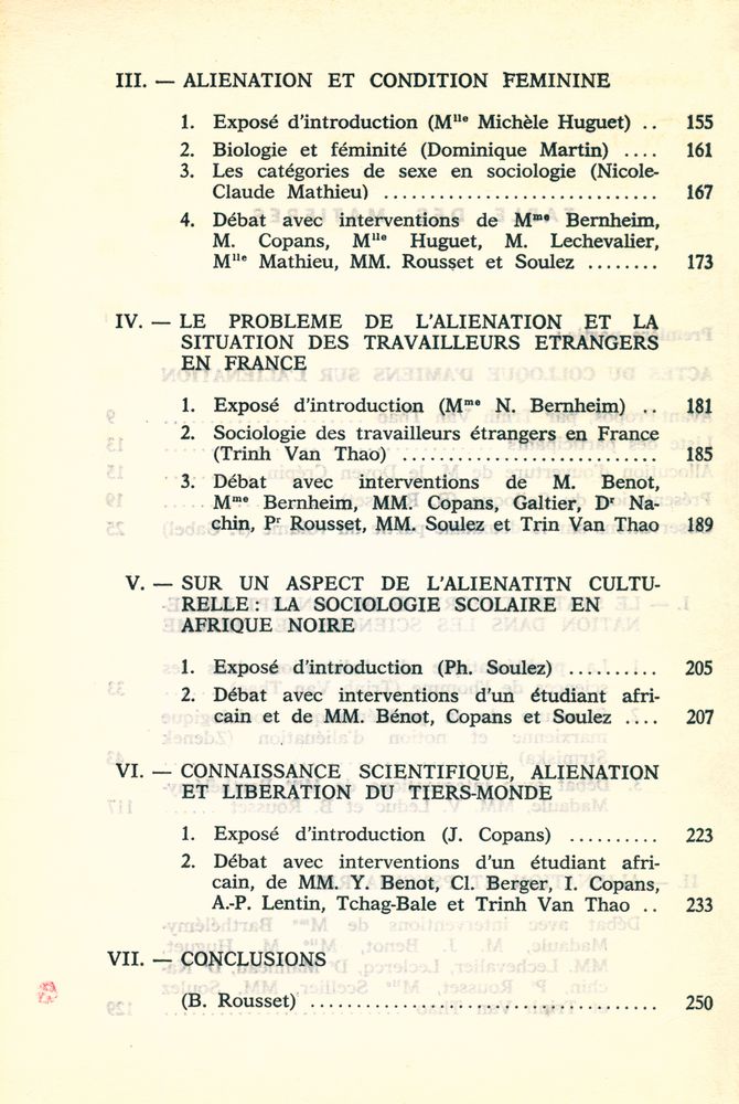 『l'aliénation aujourd'hui』 3