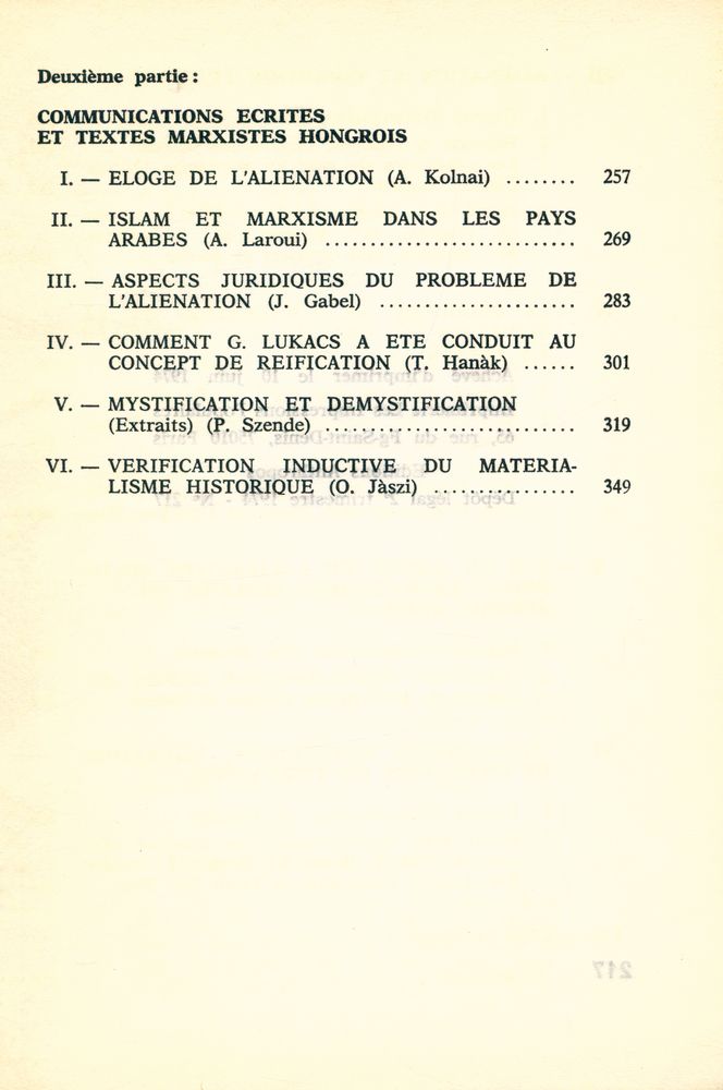 『l'aliénation aujourd'hui』 4