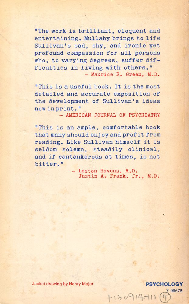 『The Beginnings of Modern American Psychiatry : The Ideas of Harry Stack Sullivan』 3