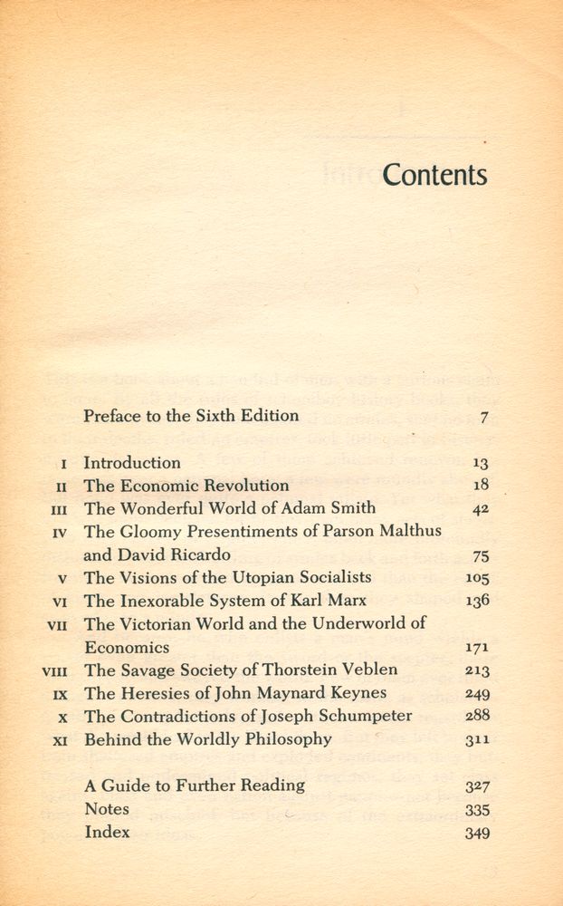 『THE WORLDLY PHILOSOPHERS : THE LIVES, TIMES AND IDEAS OF THE GREAT ECONOMIC THINKERS』 2