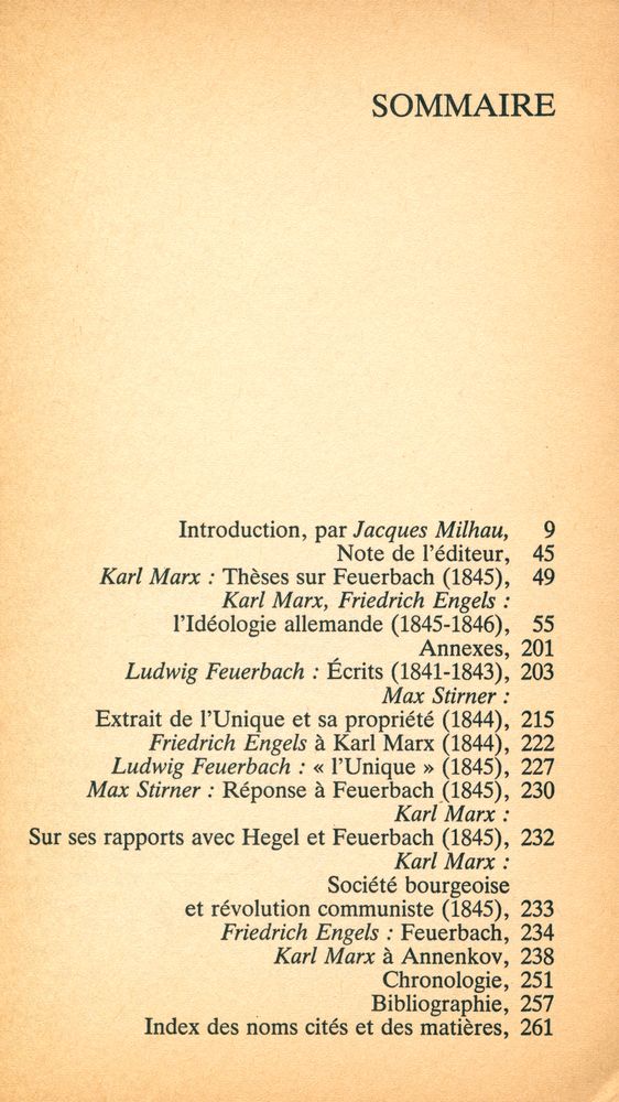 『l'idéologie allemande』 2