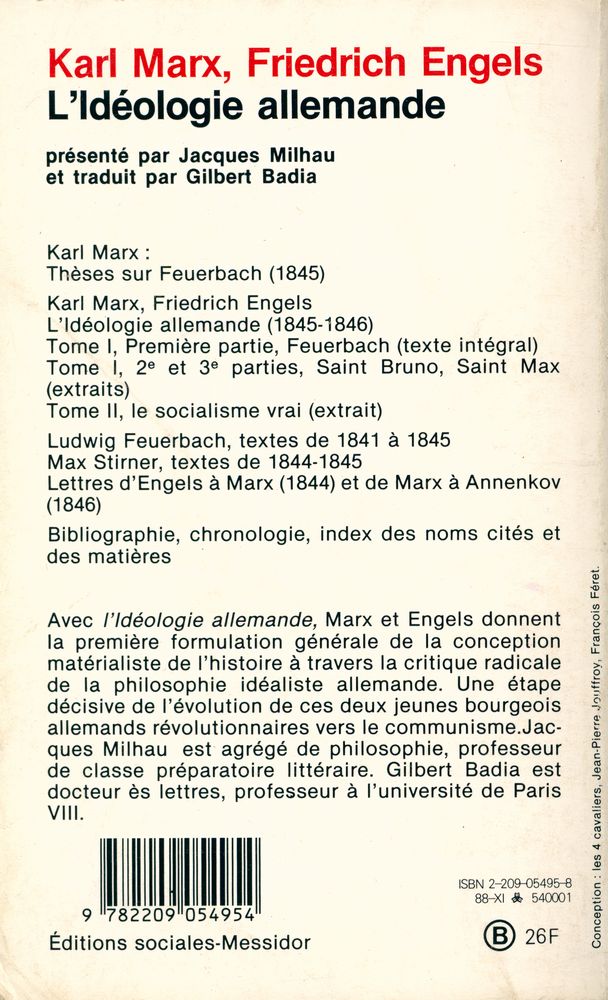 『l'idéologie allemande』 3