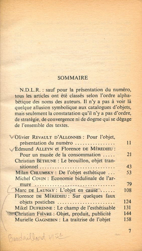 『Revue d'Esthétique』 n.3/4/1976 2