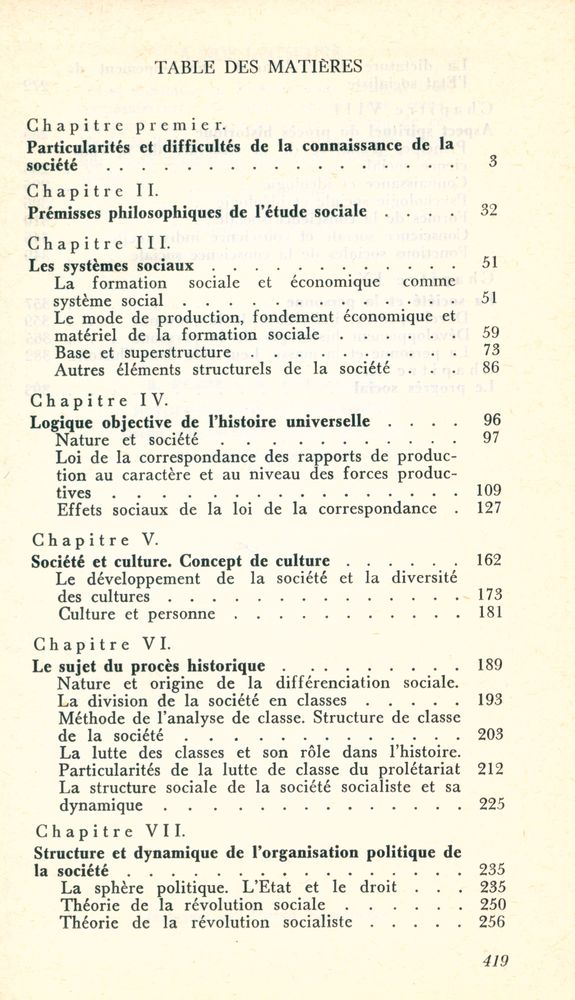 『LE MATERIALISME HISTORIQUE : ESSAI SUR LA THEORIE MARXISTE DE LA SOCIETE』 2