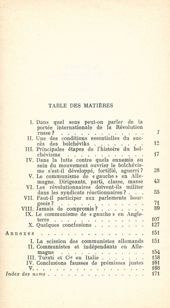 『La maladie infantile du communisme(le 