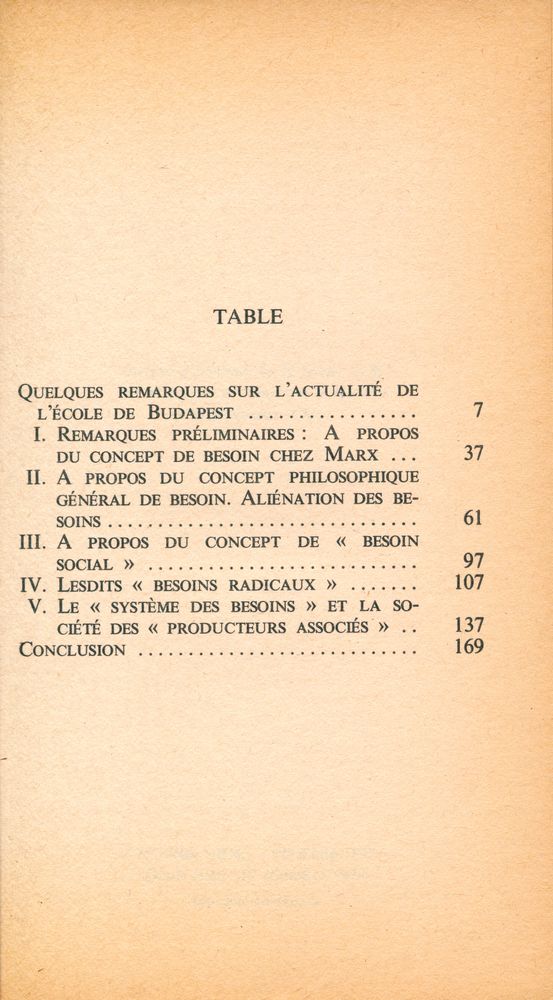 『La théorie des besoins chez Marx』 2