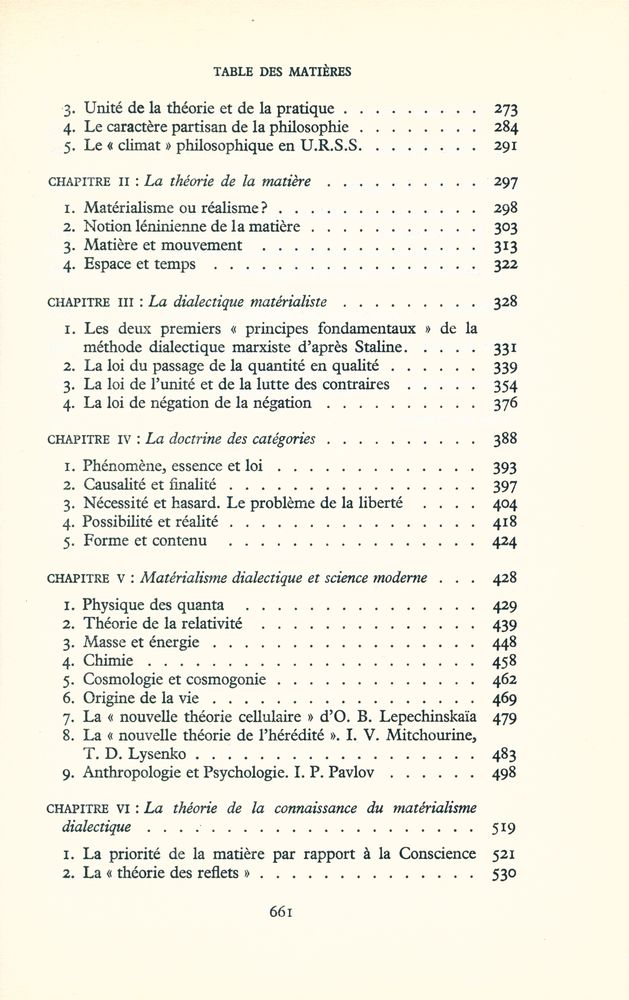 『Le matérialisme dialectique』 4