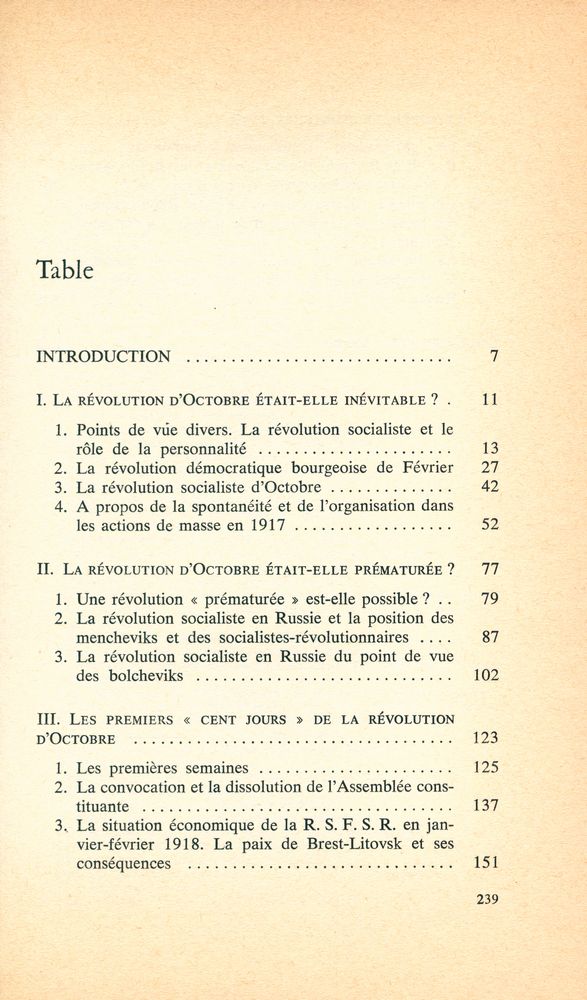 『la révolution d'octobre : faits et réflexions』 2