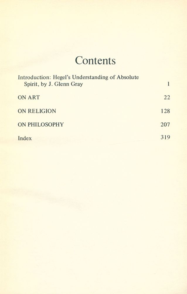 『G.W.F. Hegel on Art, Religion, and Philosophy』 2