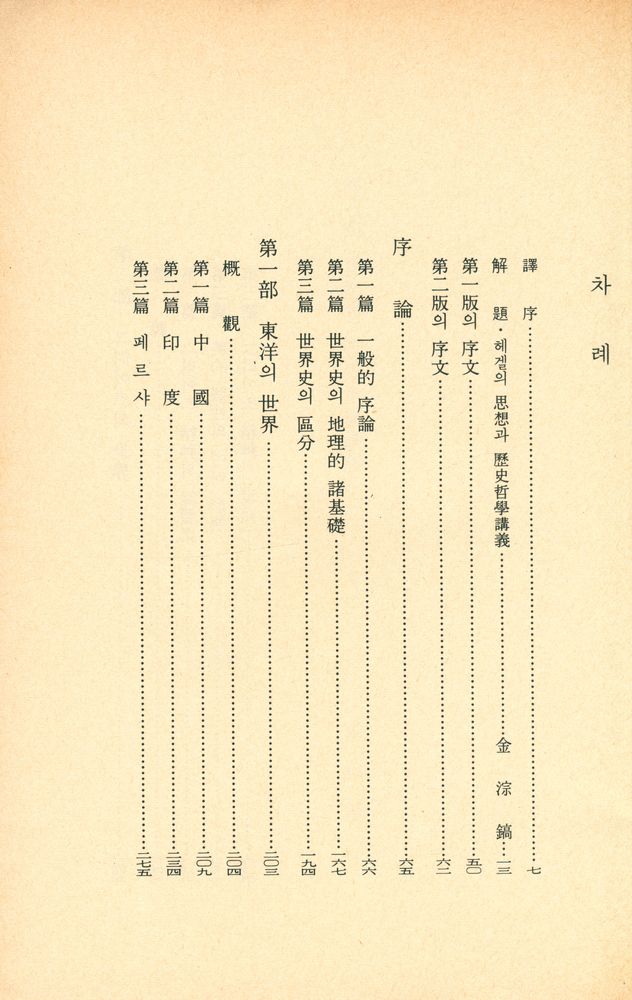 『三省版 世界思想全集 17 - 歷史哲學講義 Ⅰ(삼성판 세계사상전집 17 - 역사철학강의 Ⅰ)』 2