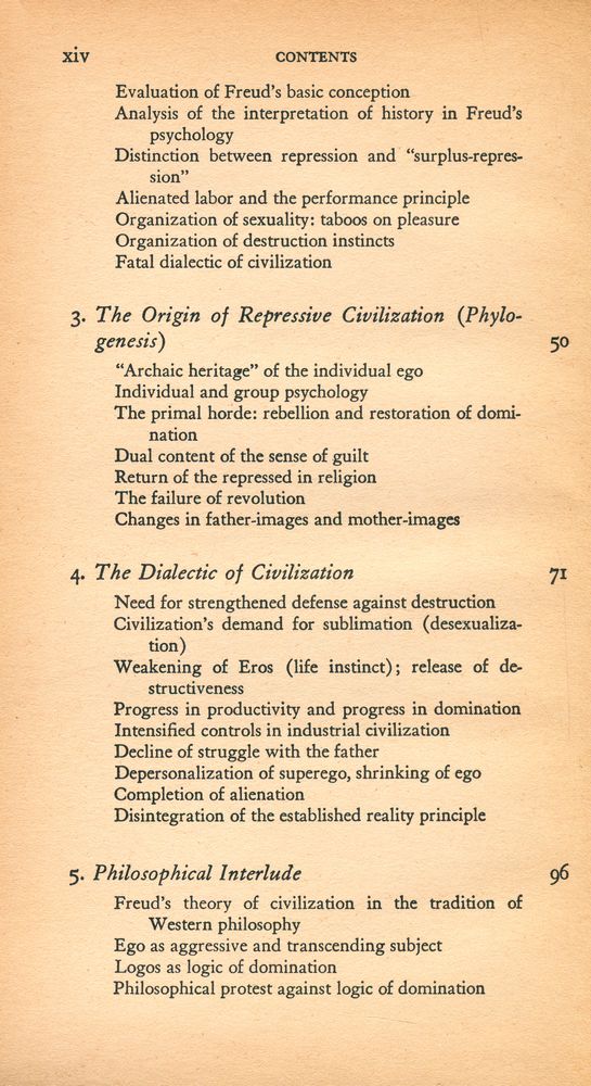 『Eros and civilization : A PHILOSOPHICAL INQUIRY INTO FREUD』 3