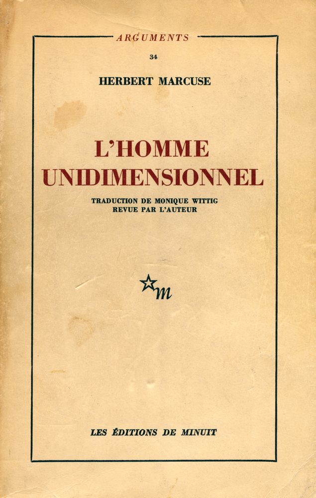 『L'HOMME UNIDIMENSIONNEL』 1