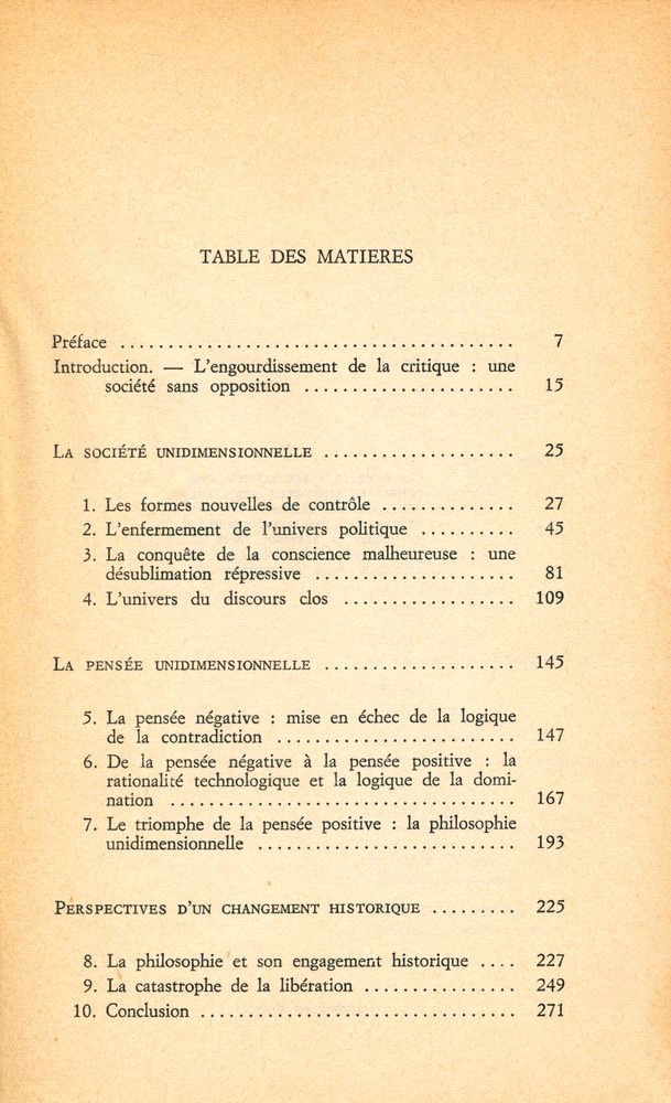 『L'HOMME UNIDIMENSIONNEL』 2