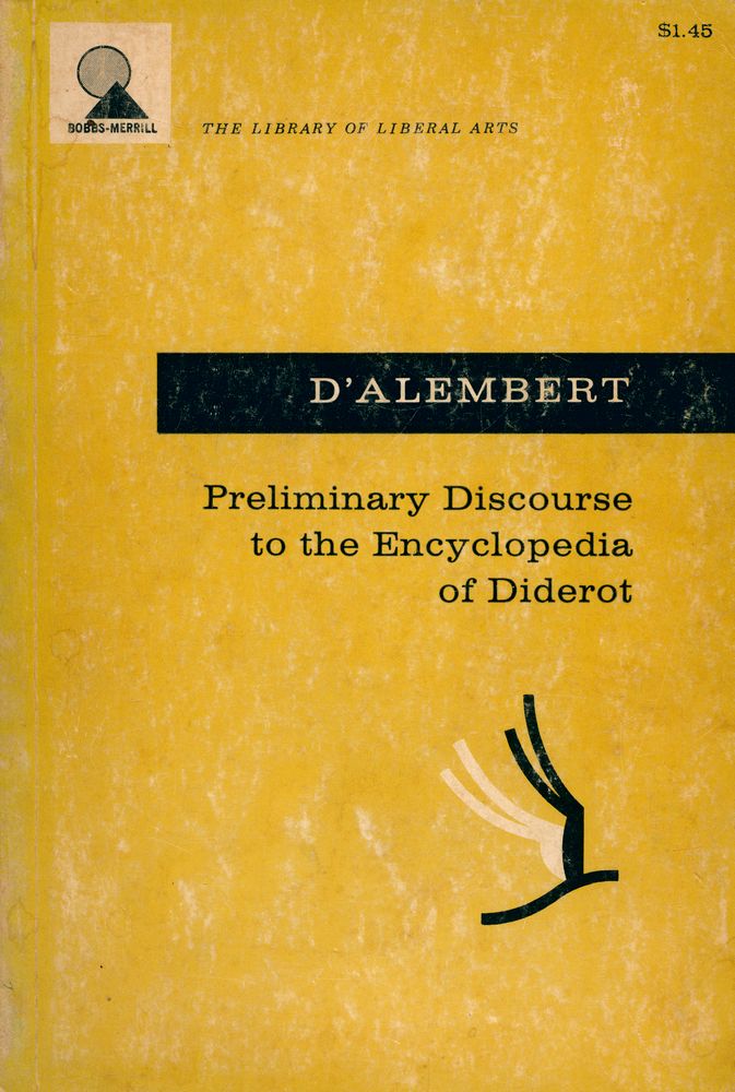 『Preliminary Discourse to the Encyclopedia of Diderot』 1