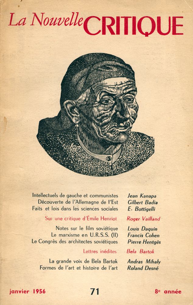 『La Nouvelle critique』 n° 71  1
