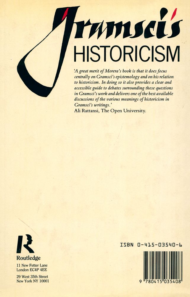『Gramsci's historicism : a realist interpretation』 3