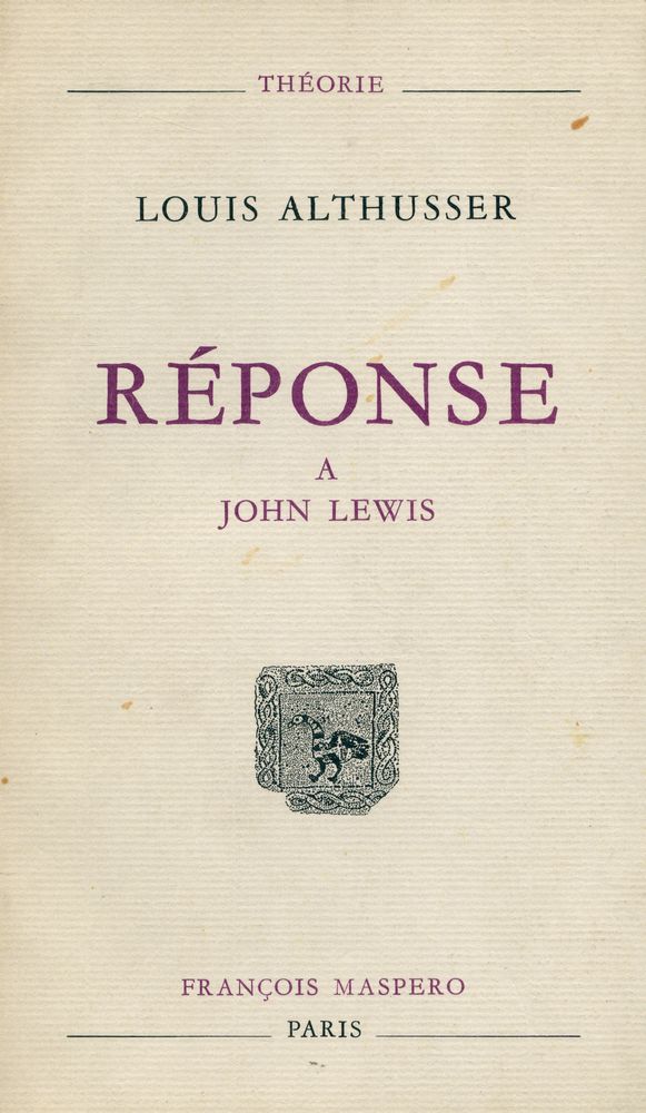 『RÉPONSE : A JOHN LEWIS』 1