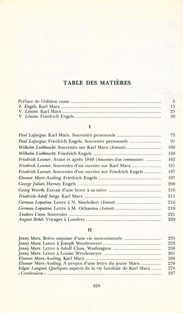 『Souvenirs sur MARX et ENGELS』 2