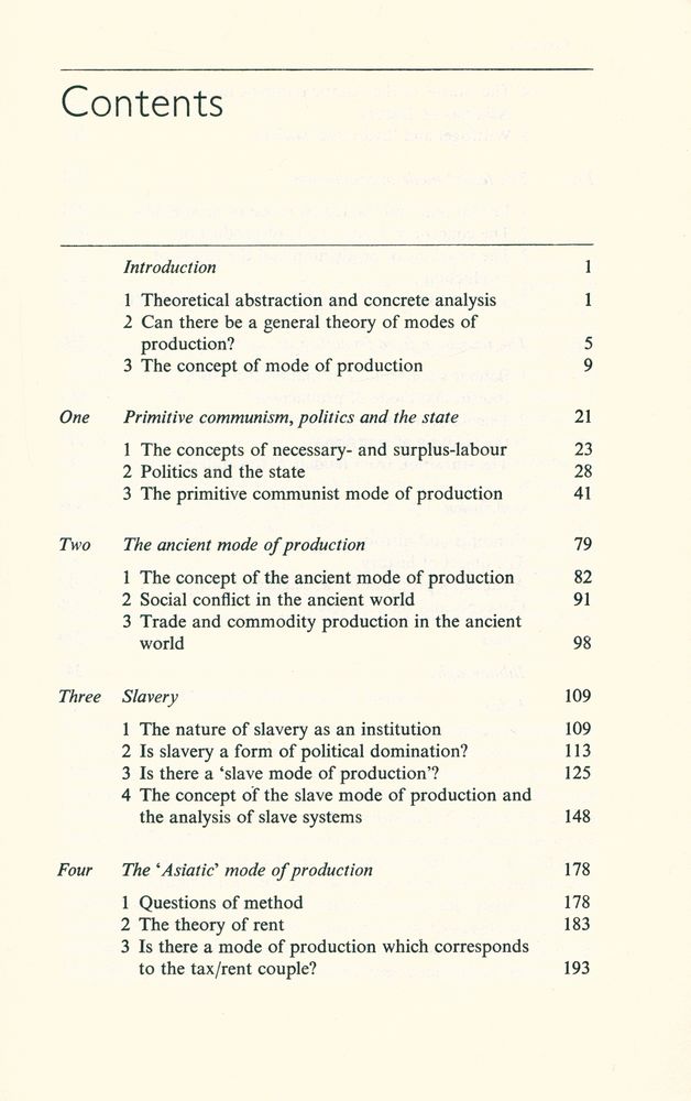 『PRE - CAPITALIST MODES OF PRODUCTION』 2