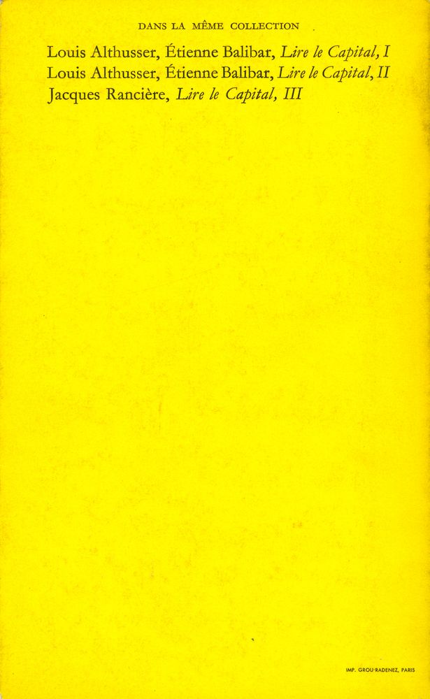 『Lire le Capital Ⅳ』 3