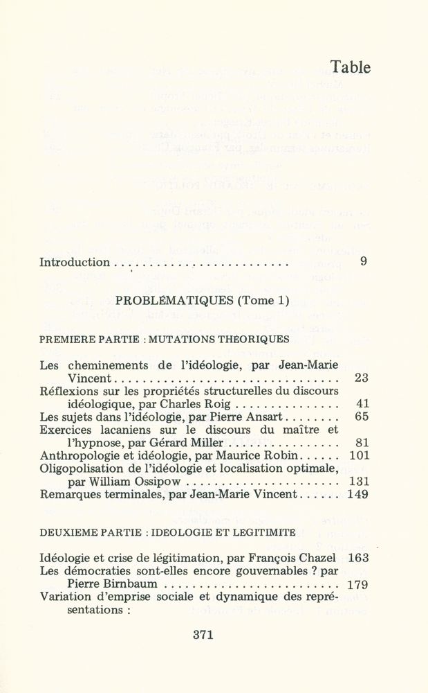 『ANALYSE DE L'IDEOLOGIE』 2