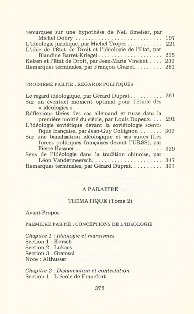 『ANALYSE DE L'IDEOLOGIE』 3