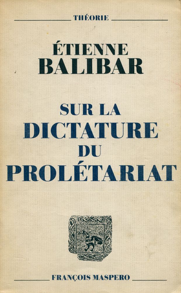『SUR LA DICTATURE DU PROLÉTARIAT』 1