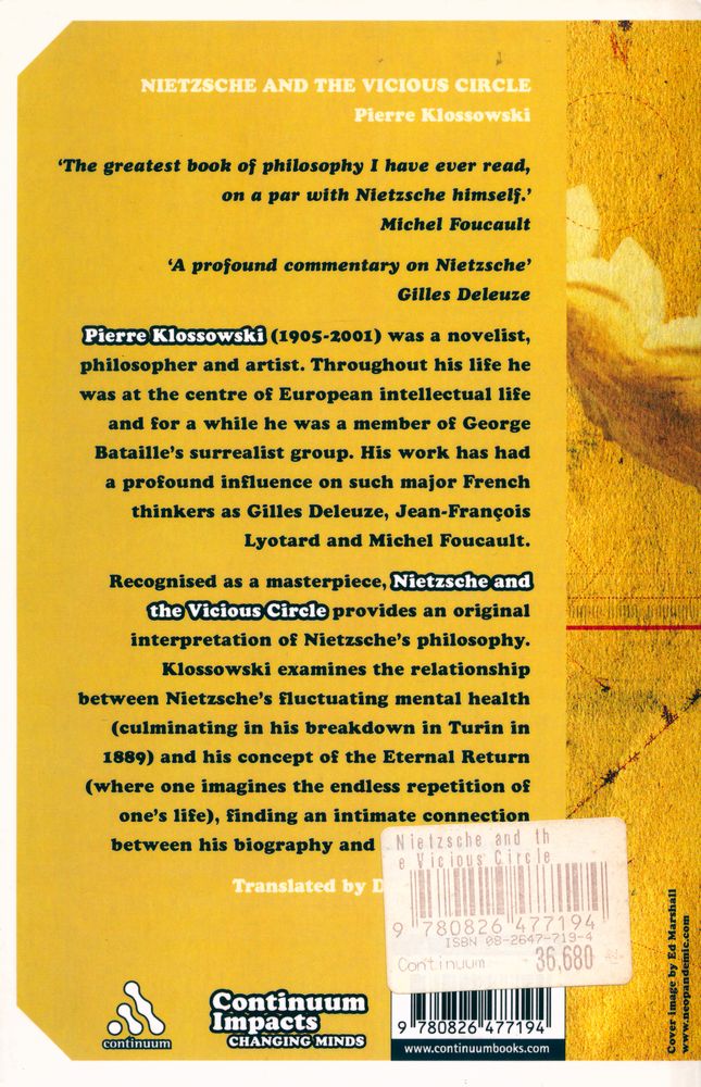 『NIETZSCHE AND THE VICIOUS CIRCLE』 3