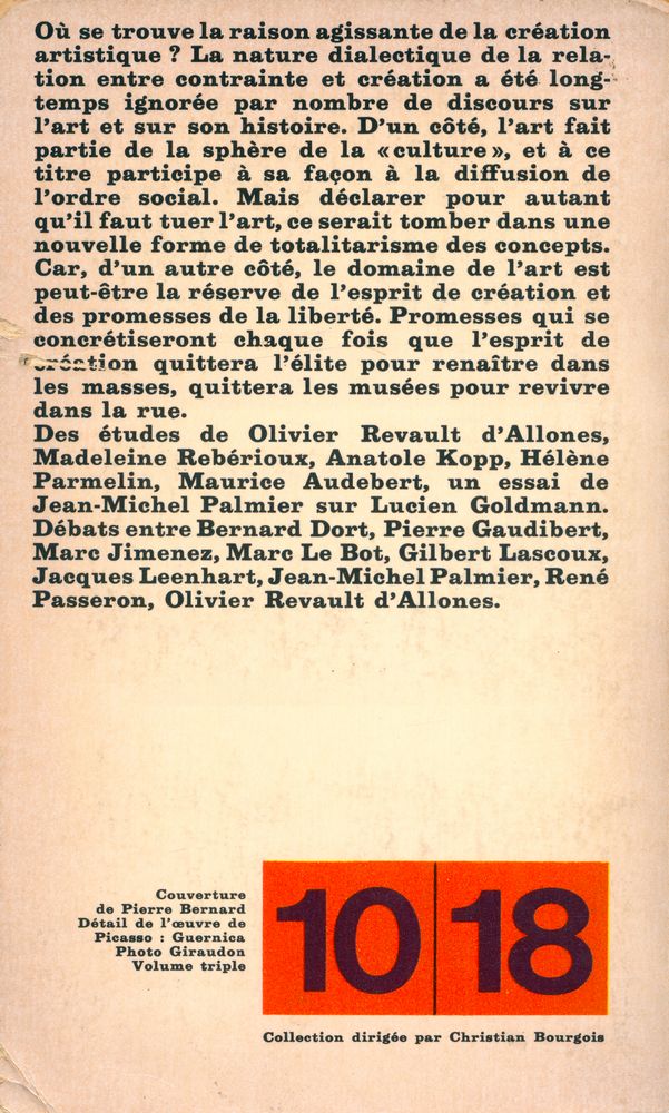 『Esthétique et marxisme』 3