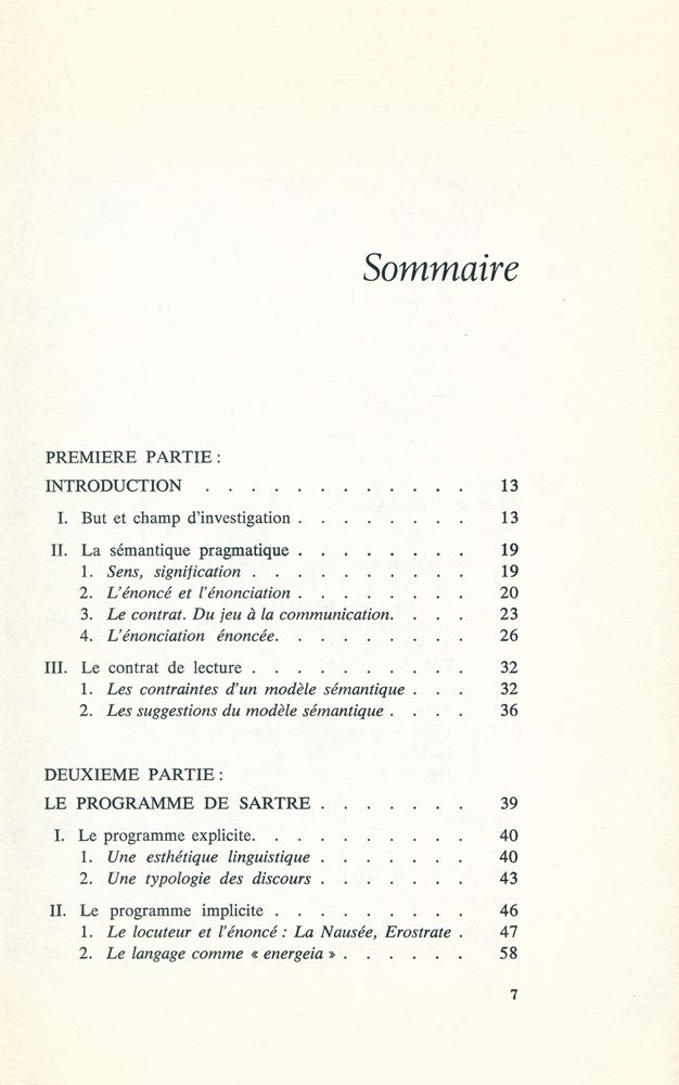 『l'enjeu du discours : lecture de Sartre』 2