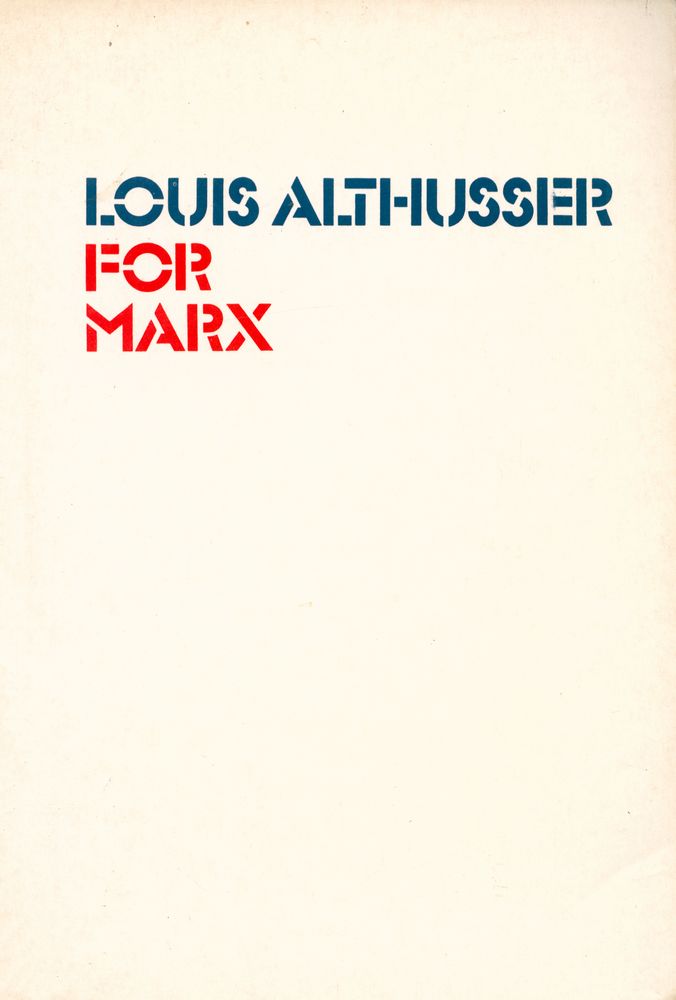 『FOR MARX』 1