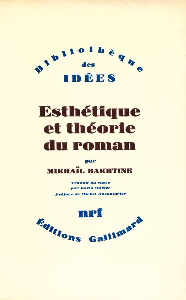 『Esthétique et théorie du roman』 1
