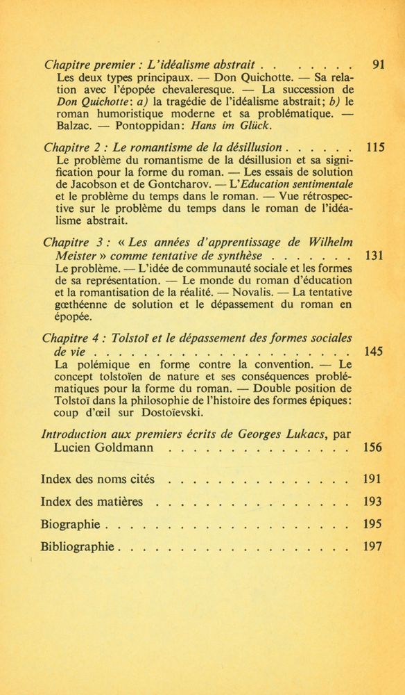 『LA THEORIE DU ROMAN』 3