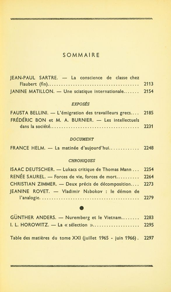 『Les Temps Modernes』 2