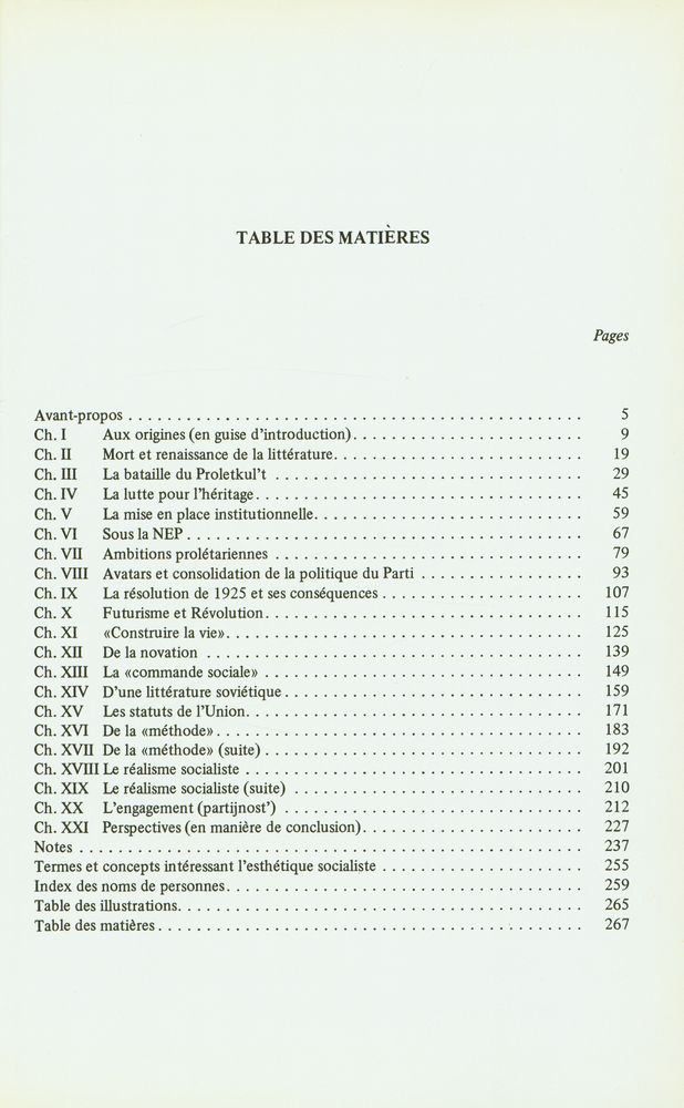 『ESTHÉTIQUE ET POLITIQUE : A la recherche d'une esthétique socialiste : Réflexion sur les commencements de la littérature soviétique(1917 - 1934)』 2