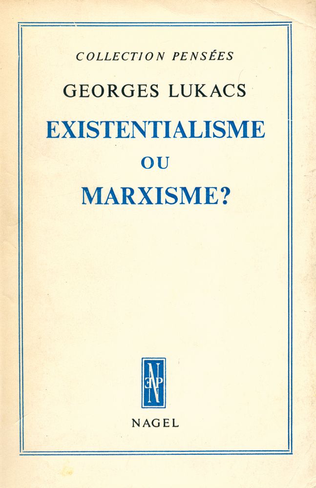 『EXISTENTIALISME OU MARXISME?』 1