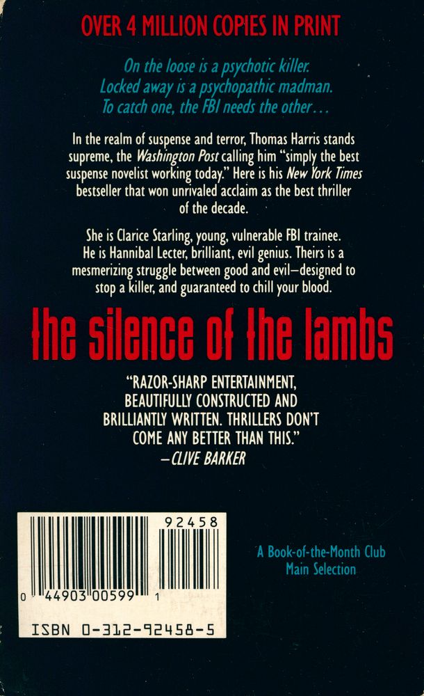『THE SILENCE OF THE LAMBS : THOMAS HARRIS』 3