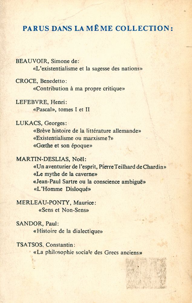 『SENS ET NON - SENS』 3