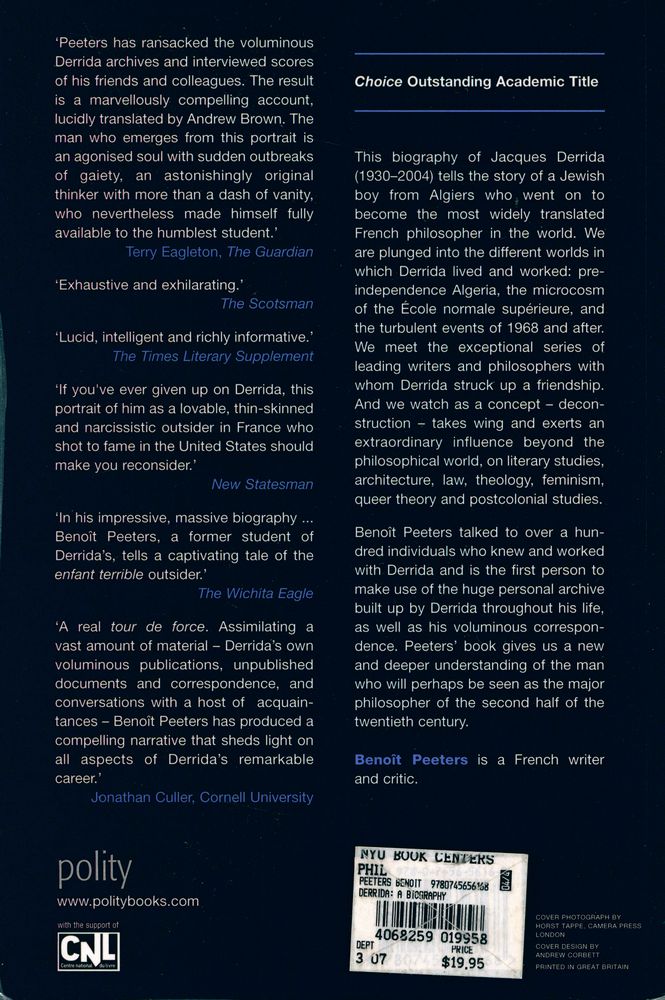 『Derrida : A BIOGRAPHY』 4