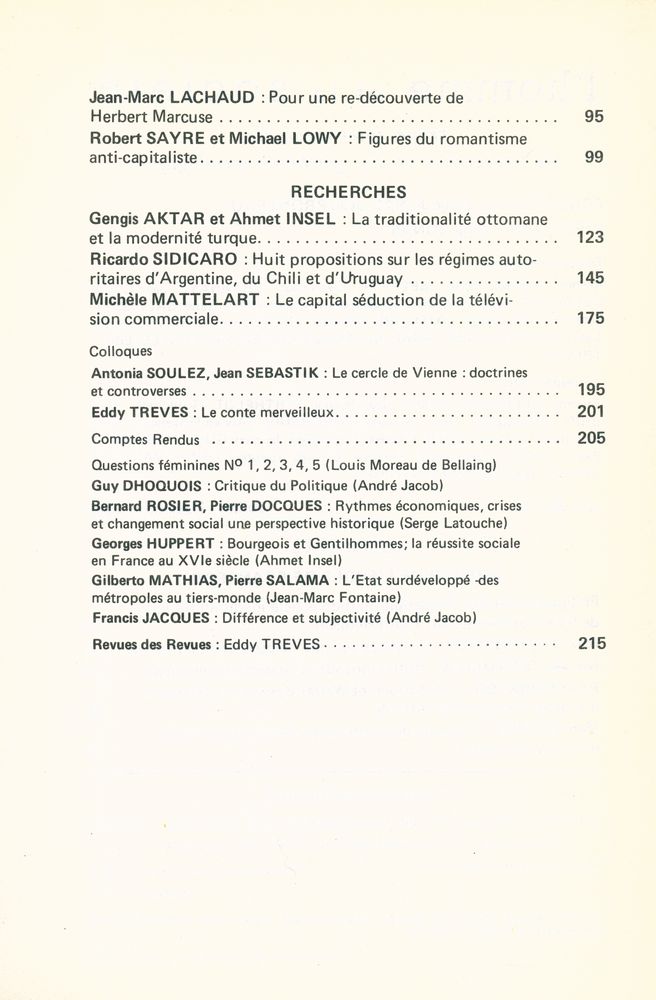 『I'homme et la société』 N°69 - 70 3