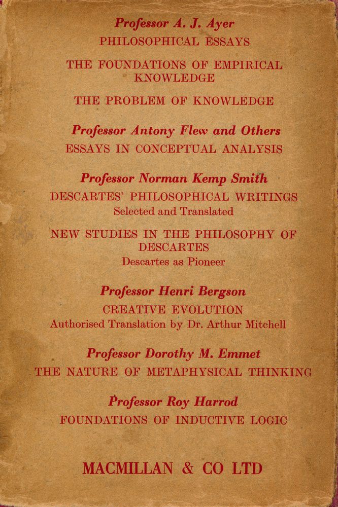 『THE REVOLUTION IN PHILOSOPHY』 3