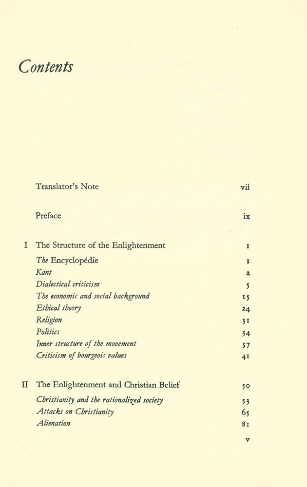 『THE PHILOSOPHY OF THE ENLIGHTENMENT : The Christian Burgess and the Enlightenment』 2