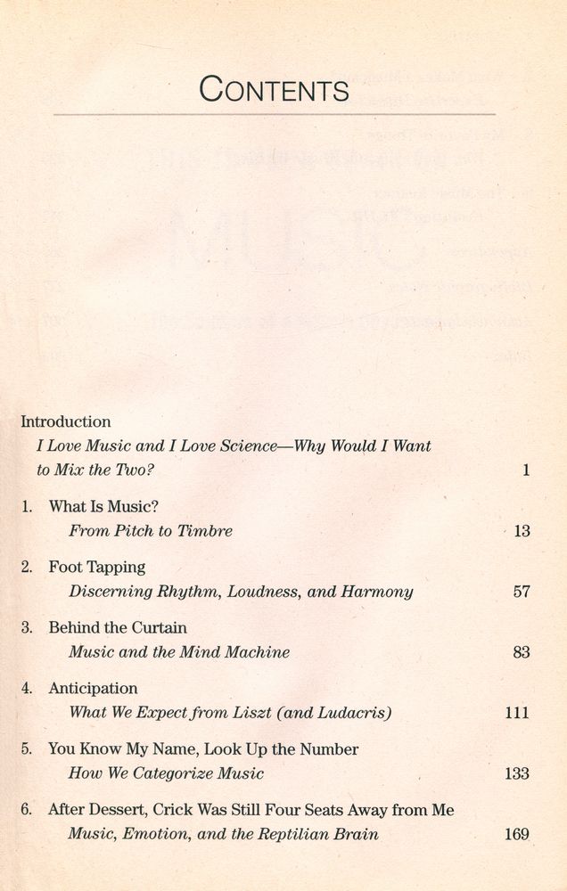 『This is your brain on music : the science of a human obsession』 2