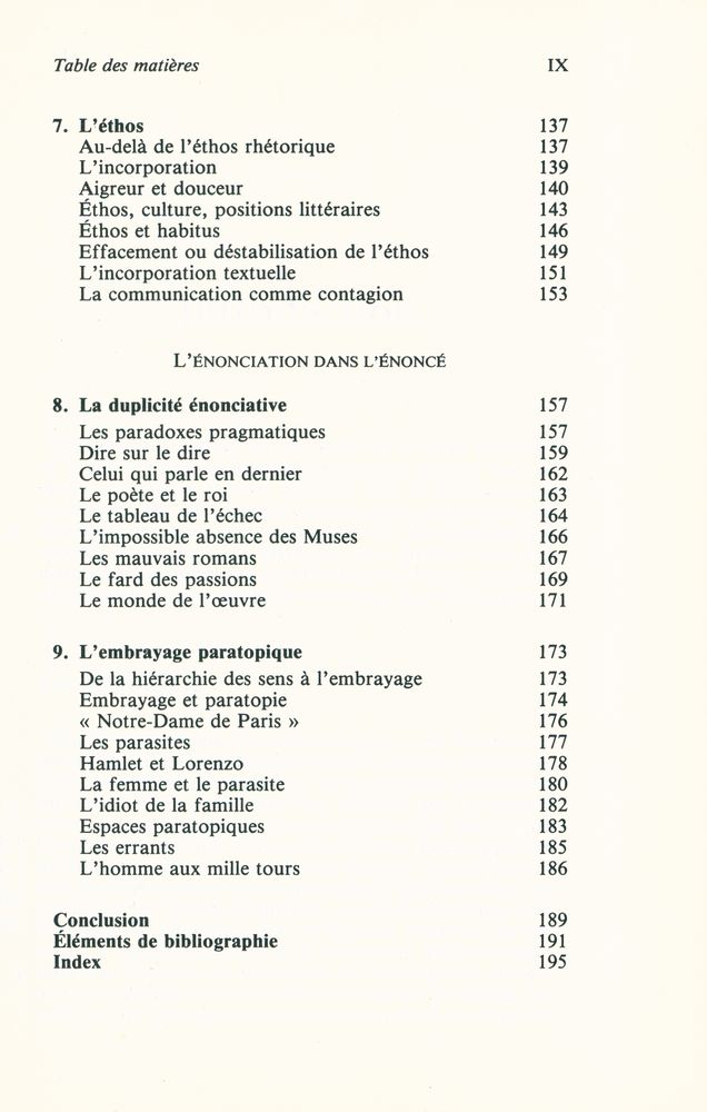 『LE CONTEXTE DE L'ŒUVRE LITTÉRAIRE: Énonciation, écrivain, société』 4