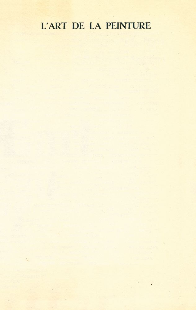『L'art de la peinture』 1