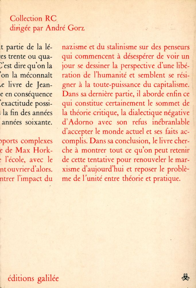 『la théorie critique de l'école de francfort』 3